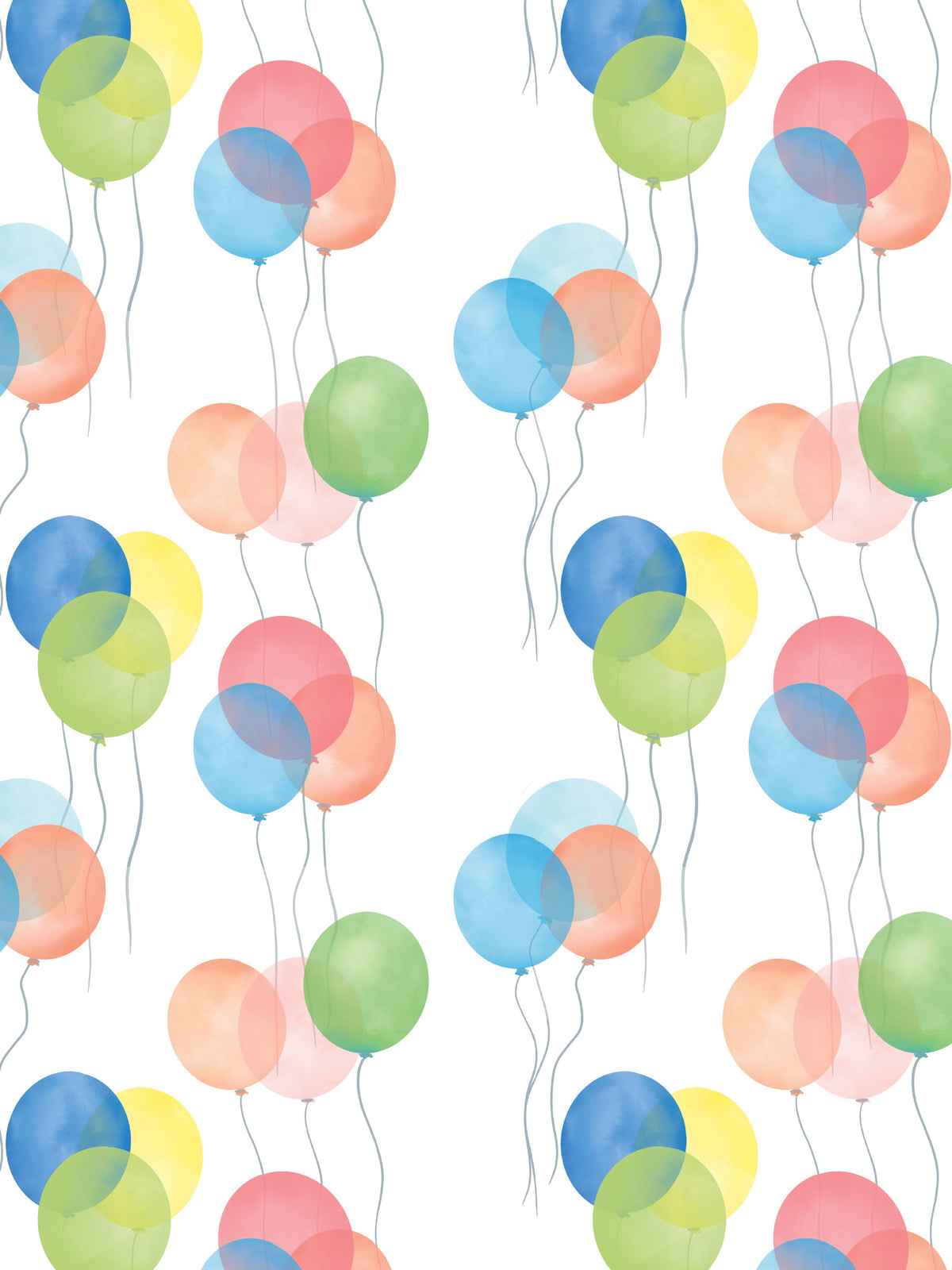 Birthday Balloons Wrapping Sheets
