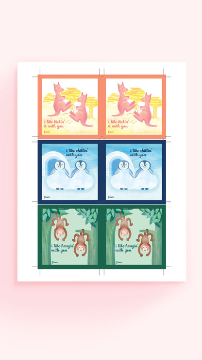 Animal Pals Valentines