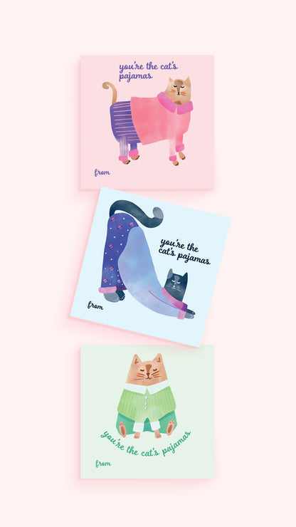 Cat's Pajamas Valentines
