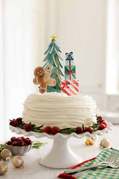 Christmas Cake Topper Set