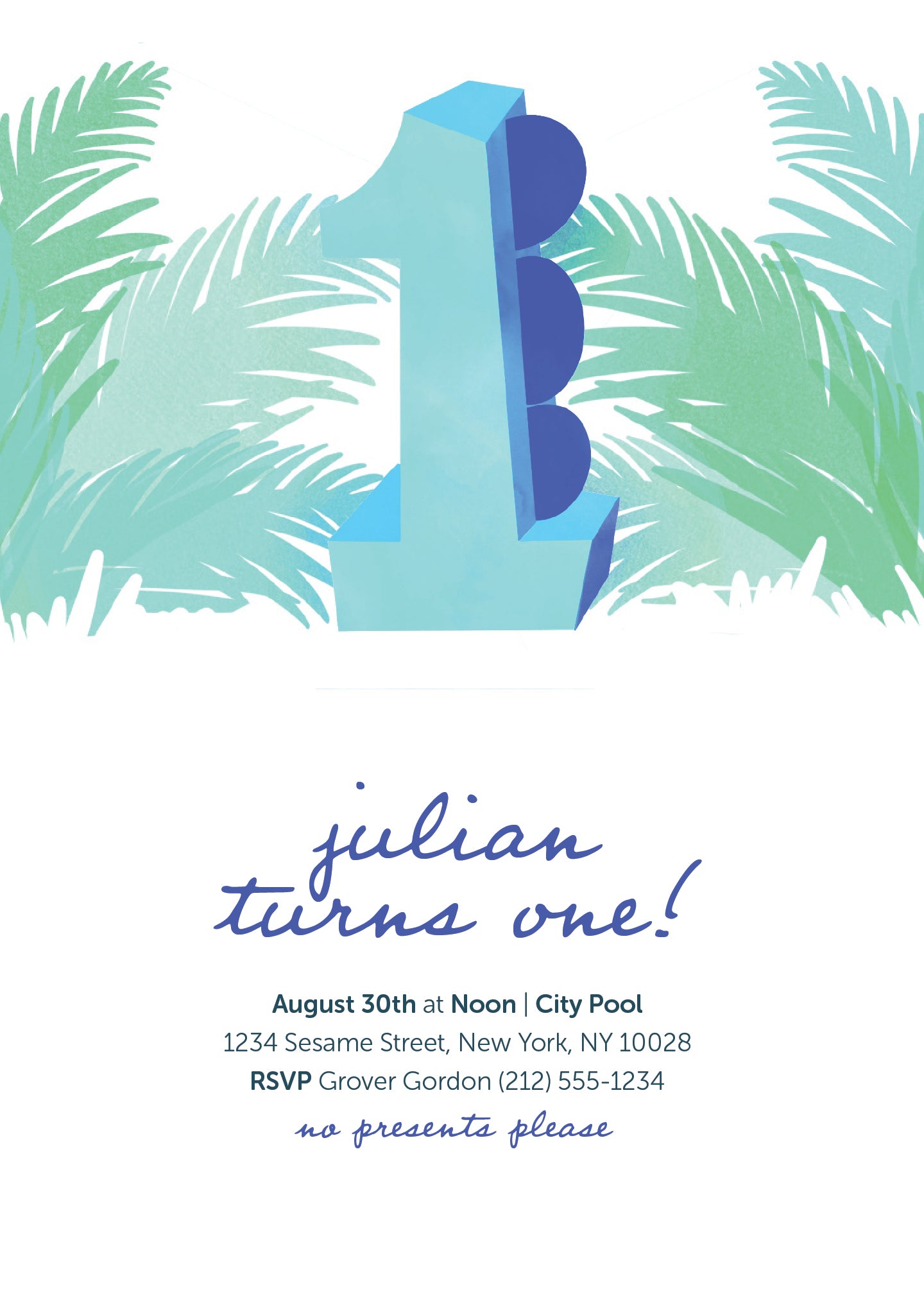 Milestone Birthday Invitation