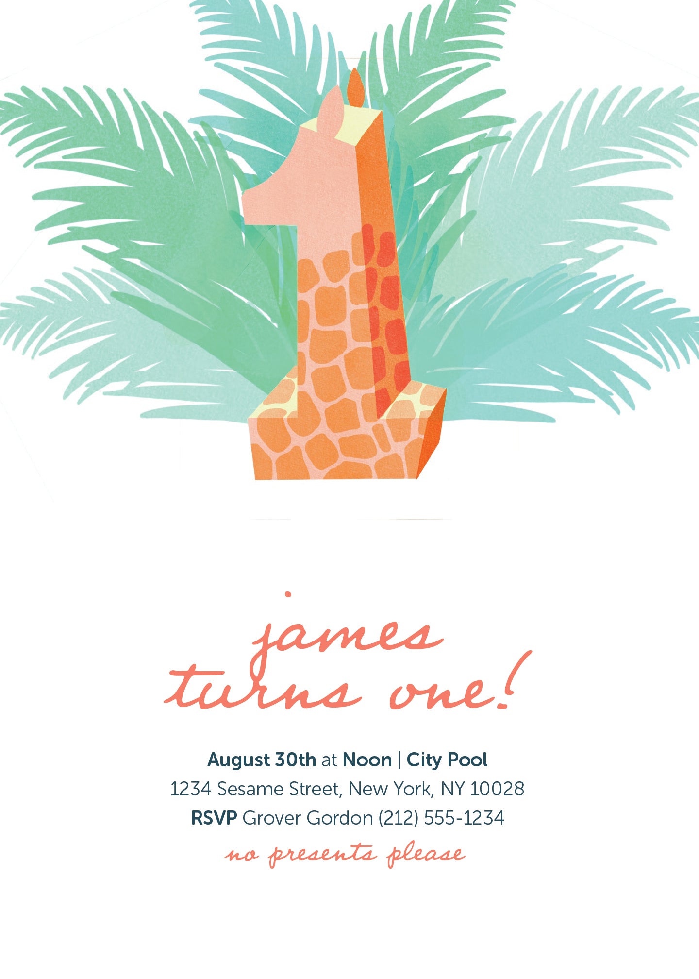 Milestone Birthday Invitation