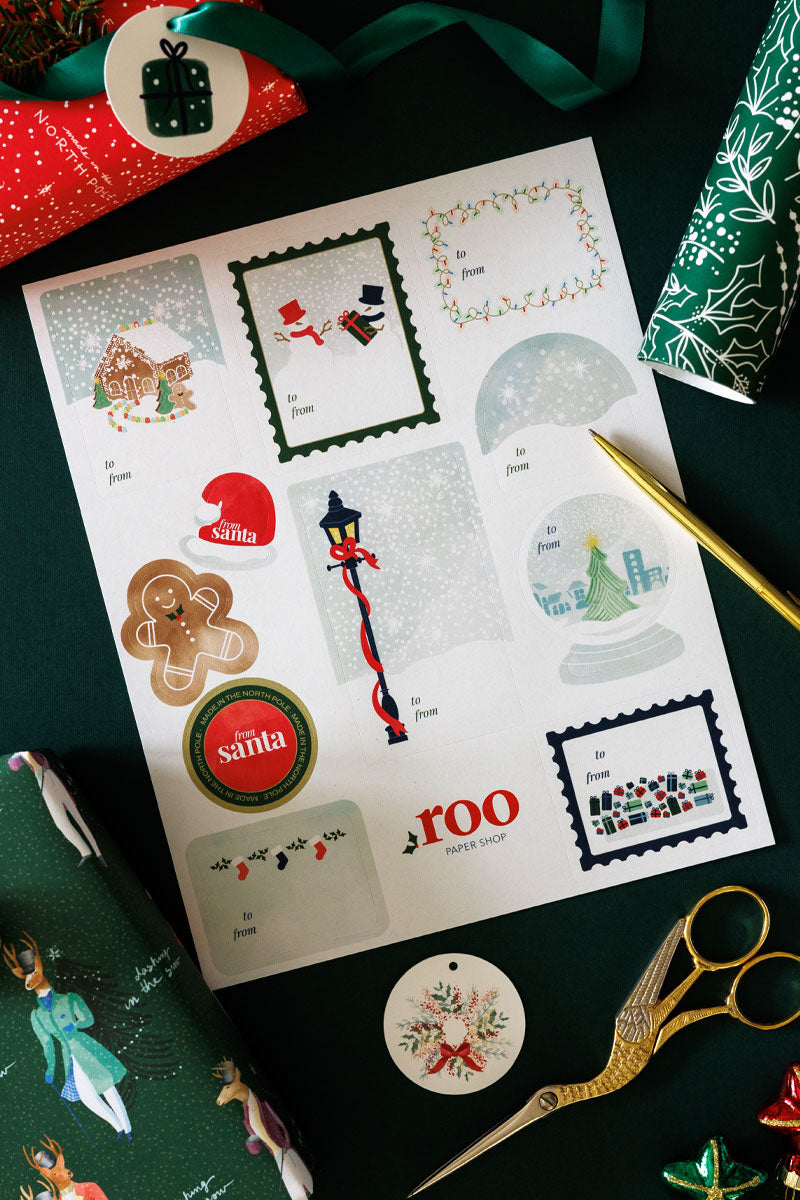 Christmas To / From Stickers