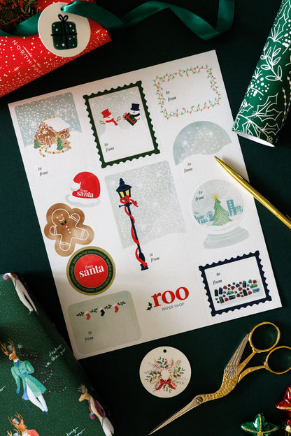 Christmas To / From Stickers