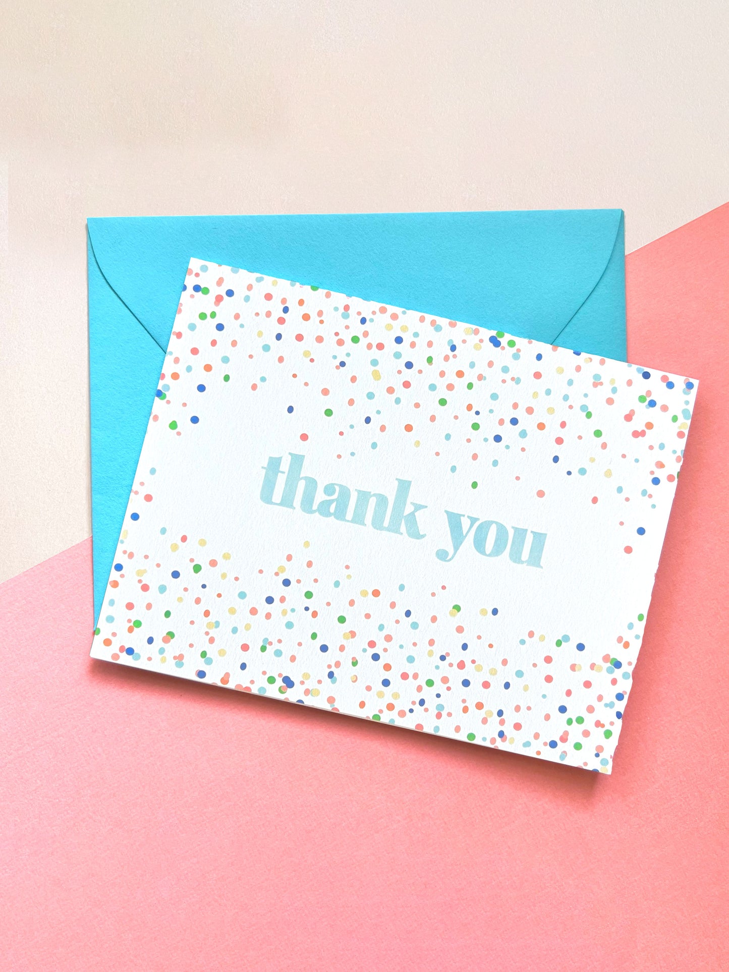 Confetti Thank You Card
