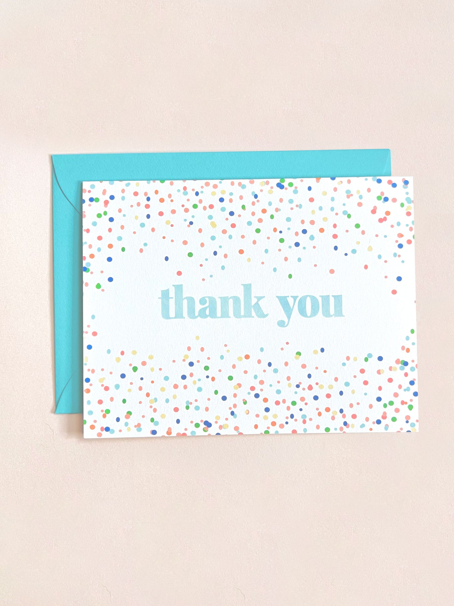 Confetti Thank You Card